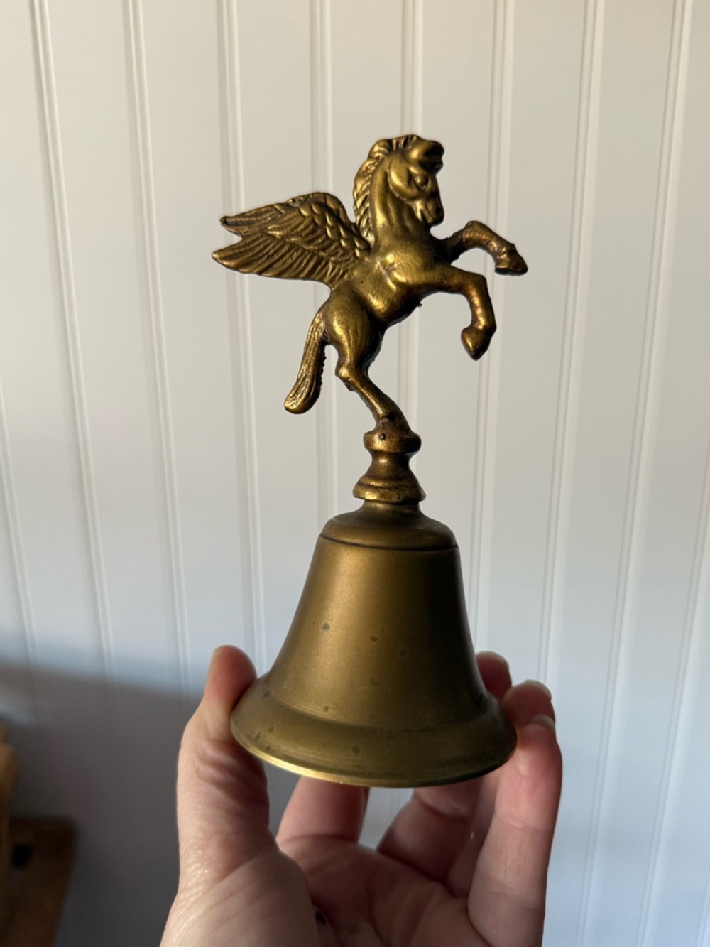 Brass Pegasus Table Bell - Gold Finish